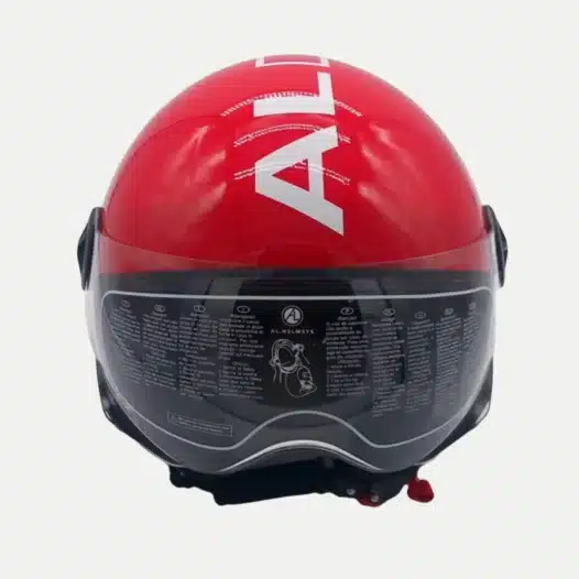 Casco AL Demi Jet AL Signature rosso