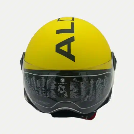 Casco AL Demi Jet AL Signature giallo