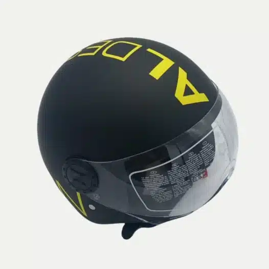 Casco AL Demi Jet AL Signature nero e giallo