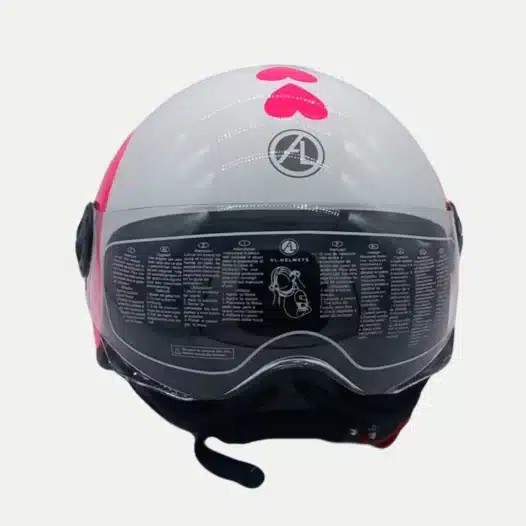 Casco AL Demi Jet con Glamour Love