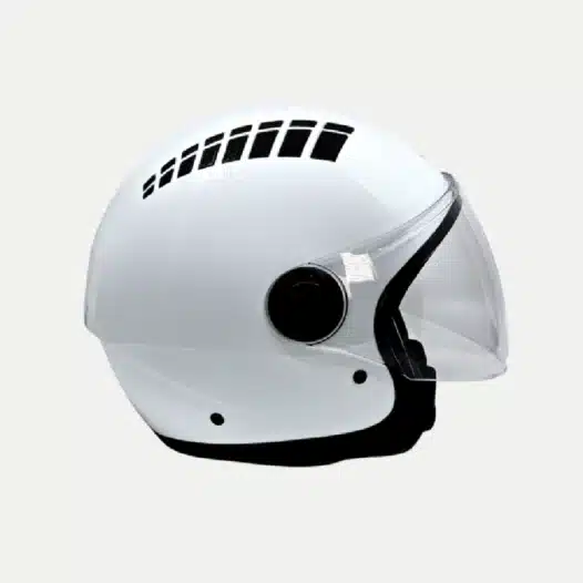 Casco BHR 834 Flow bianco metallizzato